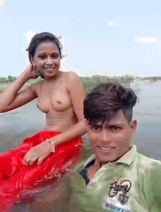 Village Young Lover Outdoor Enjoying Bathing